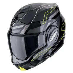 Kask szczękowy SCORPION EXO-TECH CONQUER BLACK/FLUO czarny żółty fluo