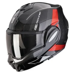 Kask szczękowy SCORPION EXO-TECH EVO CARBON CAD BLACK/RED czarny czerwony