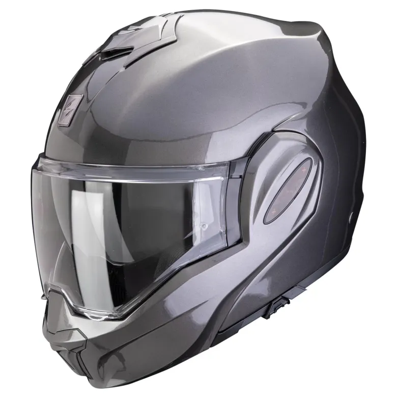 Kask szczękowy SCORPION EXO-TECH EVO PRO SOLID METTALIC GREY szary