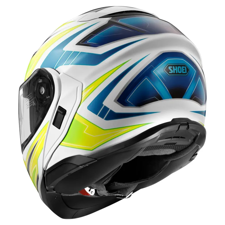 Kask szczękowy SHOEI NEOTEC 3 ANTHEM TC-3 biały żółty fluo niebieski