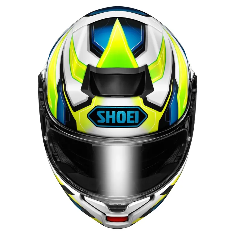 Kask szczękowy SHOEI NEOTEC 3 ANTHEM TC-3 biały żółty fluo niebieski