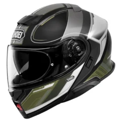 Kask szczękowy SHOEI NEOTEC 3 SHARPEN TC-11 czarny srebrny zielony