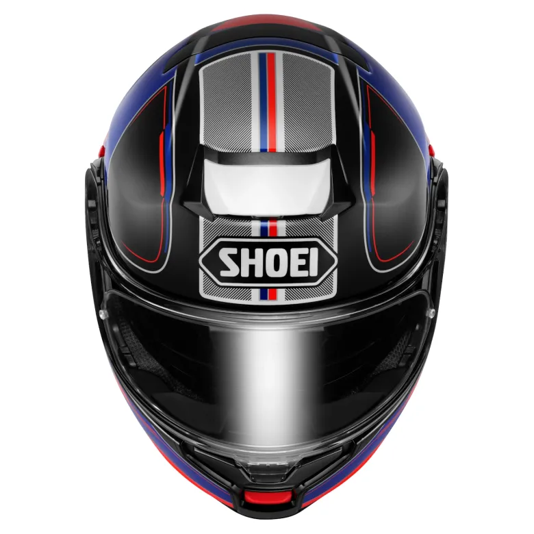 Kask szczękowy SHOEI NEOTEC 3 SHARPEN TC-10 czarny czerwony niebieski