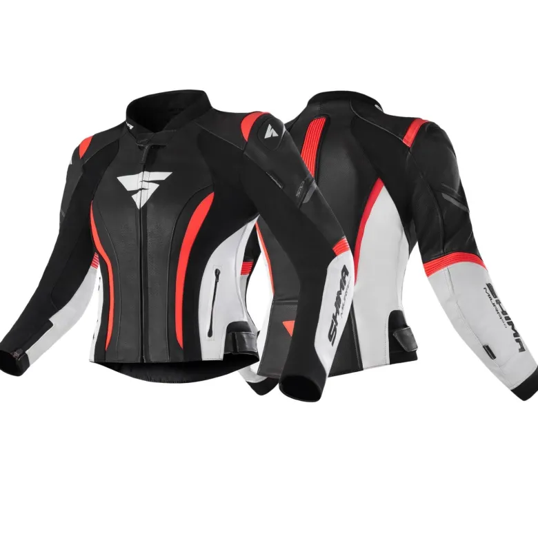 Kombinezon dwuczęściowy damski SHIMA MIURA 2.0 RED FLUO czarny biały czerwony fluo