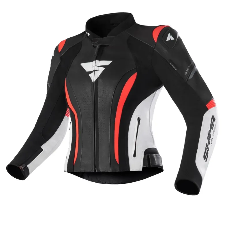 Kombinezon dwuczęściowy damski SHIMA MIURA 2.0 RED FLUO czarny biały czerwony fluo