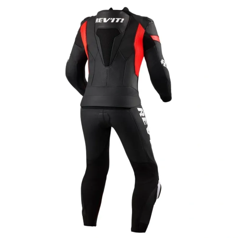 Kombinezon dwuczęściowy REVIT ARGON 3 BLACK/NEON RED czarny czerwony fluo