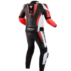 Kombinezon dwuczęściowy SHIMA STR 2.0 RED FLUO czarny czerwony fluo biały