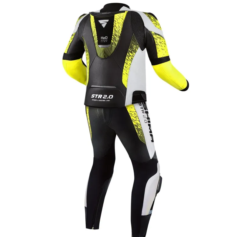 Kombinezon dwuczęściowy SHIMA STR 2.0 FLUO czarny żółty fluo biały