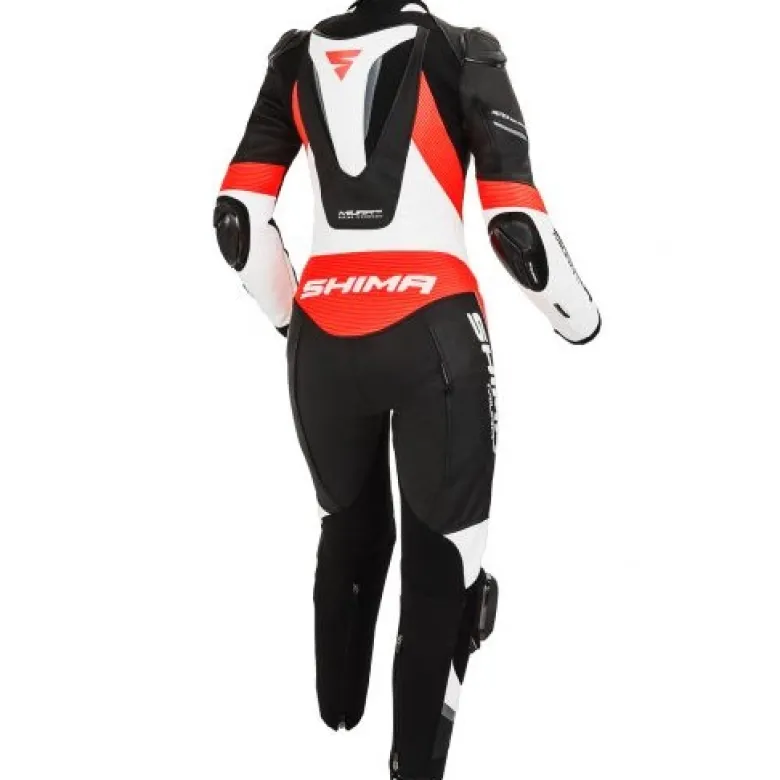 Kombinezon jednoczęściowy damski SHIMA MIURA RS WHITE/FLUO czarny biały czerwony fluo