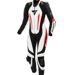 Kombinezon jednoczęściowy damski SHIMA MIURA RS WHITE/FLUO czarny biały czerwony fluo