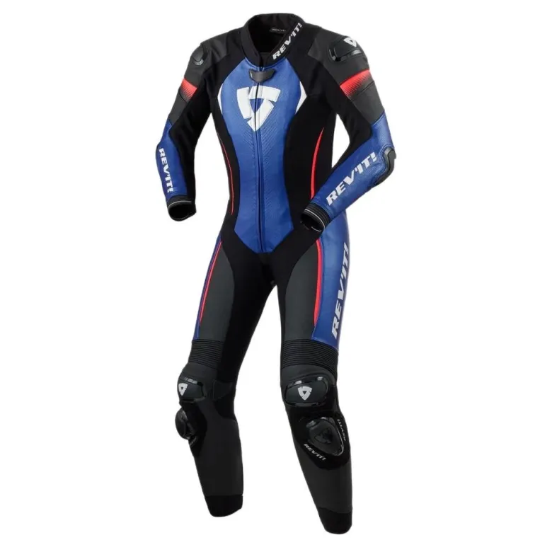 Kombinezon jednoczęściowy damski REVIT XENA 4 LADY BLACK/BLUE czarny niebieski czerwony