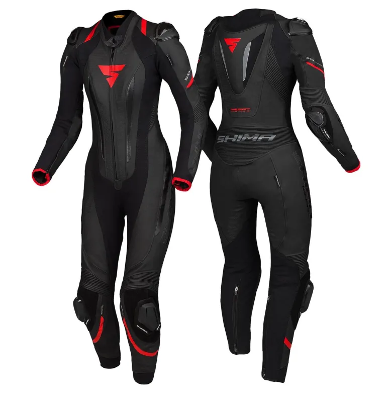 Kombinezon jednoczęściowy damski SHIMA MIURA RS BLACK/RED czarny czerwony