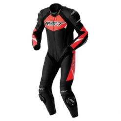 Kombinezon jednoczęściowy RST TRACTECH EVO D3O BLACK/FLUO RED czarny czerwony fluo