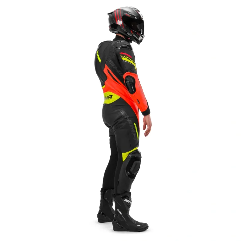 Kombinezon jednoczęściowy SHIMA HYPER RS FLUO czarny czerwony fluo żółty fluo szary