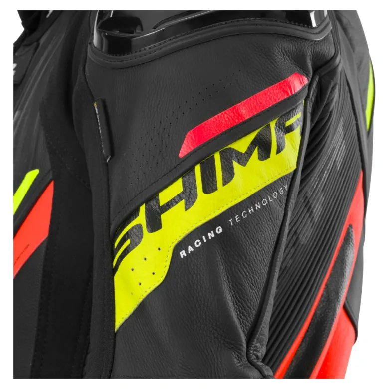 Kombinezon jednoczęściowy SHIMA HYPER RS FLUO czarny czerwony fluo żółty fluo szary