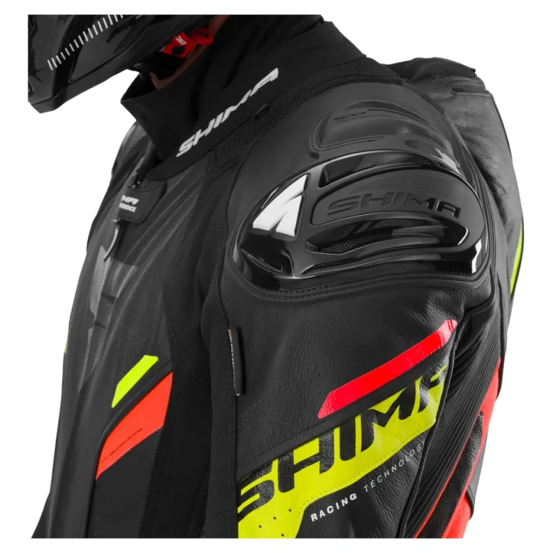 Kombinezon jednoczęściowy SHIMA HYPER RS FLUO czarny czerwony fluo żółty fluo szary