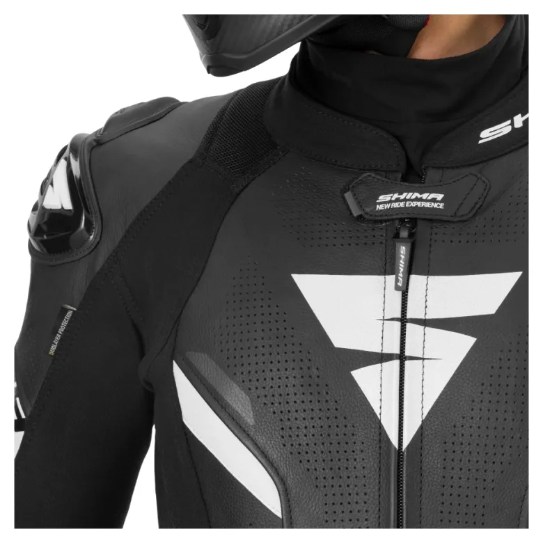 Kombinezon jednoczęściowy SHIMA HYPER RS BLACK/WHITE czarny biały