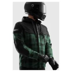 Koszula motocyklowa REBELHORN SHIFTER BLACK/GREEN czarny zielony