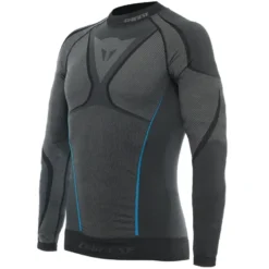 Koszulka termoaktywna DAINESE DRY LS BLACK/BLUE czarny niebieski