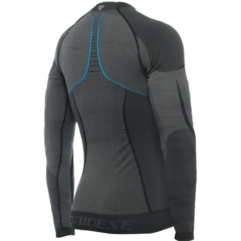Koszulka termoaktywna DAINESE DRY LS BLACK/BLUE czarny niebieski