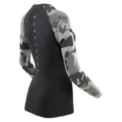 Koszulka termoaktywna damska REBELHORN FREEZE II LADY CAMO czarny szary