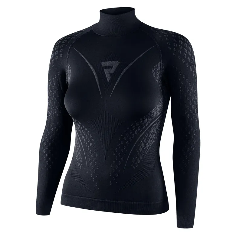 Koszulka termoaktywna damska REBELHORN THERM II LADY BLACK/GREY czarny szary
