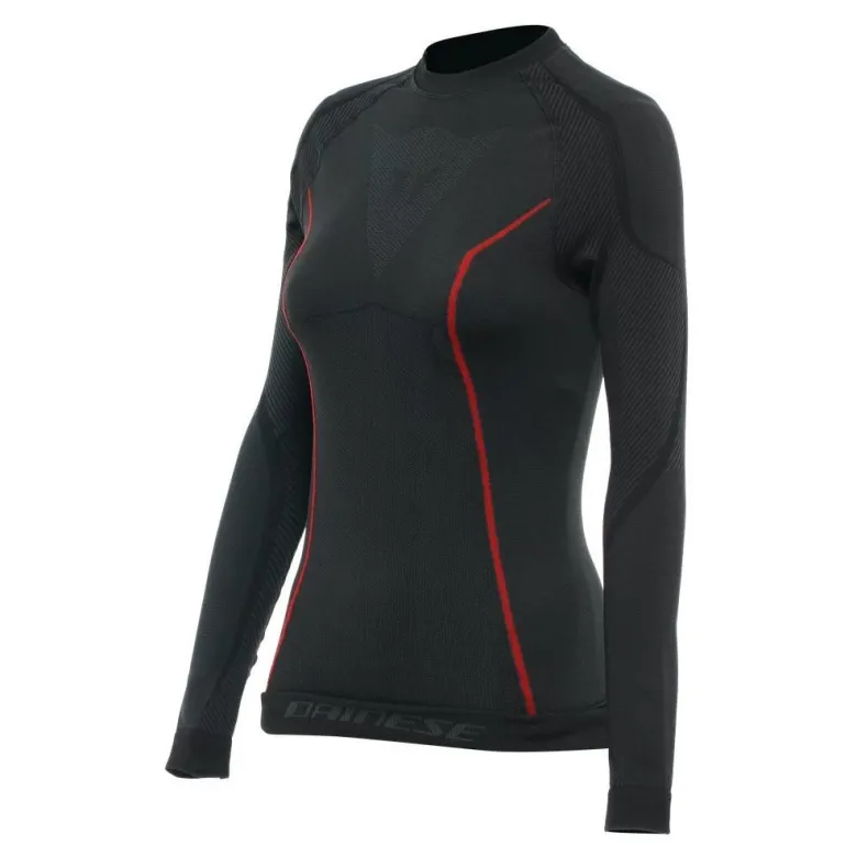 Koszulka termoaktywna damska DAINESE THERMO LS LADY BLACK/RED czarny czerwony
