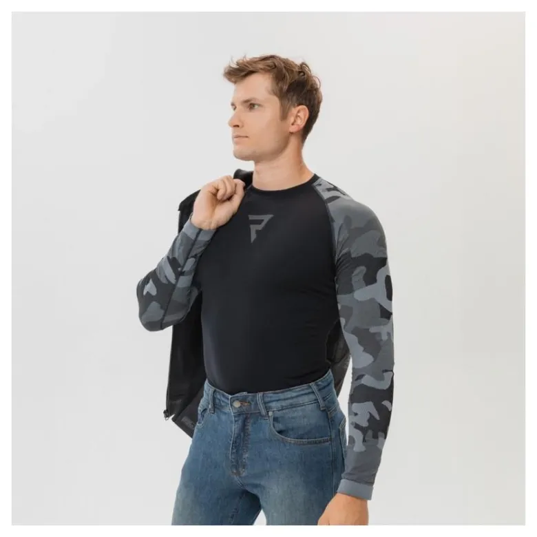 Koszulka termoaktywna REBELHORN FREEZE II CAMO czarny szary