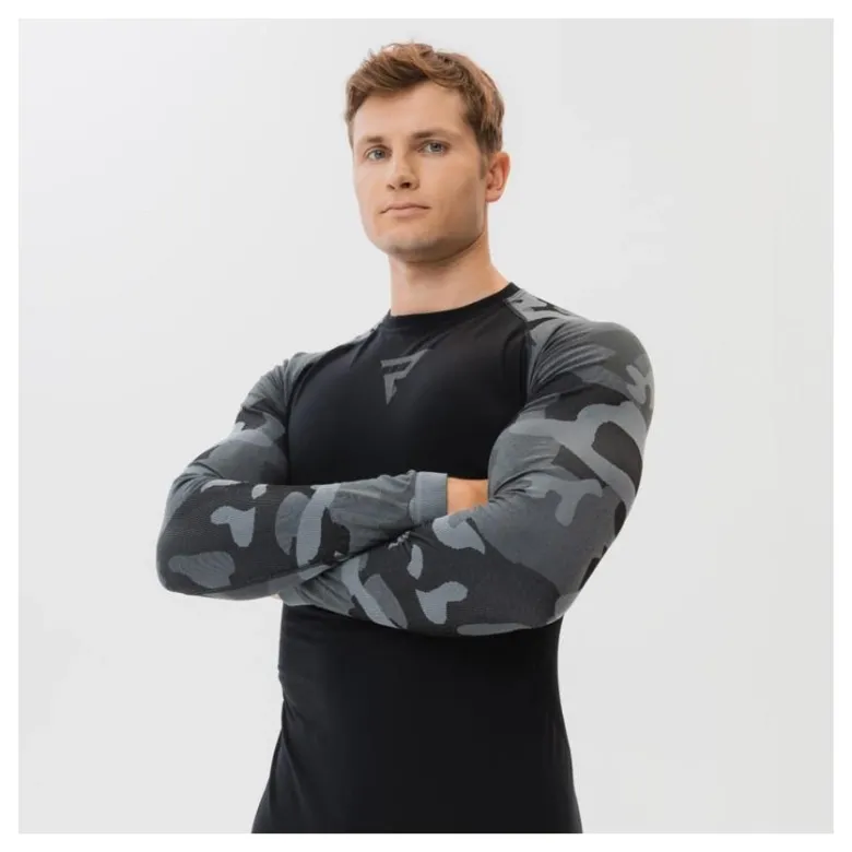 Koszulka termoaktywna REBELHORN FREEZE II CAMO czarny szary