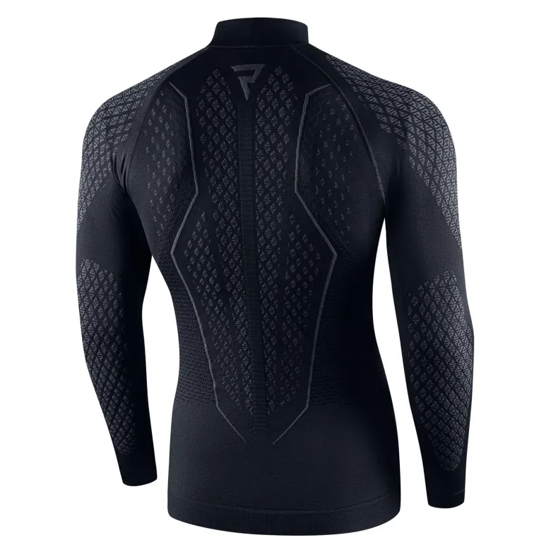Koszulka termoaktywna REBELHORN THERM II BLACK/GREY czarny szary