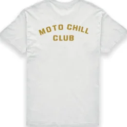 Koszulka T-shirt BROGER MOTO CHILL CLUB WHITE biały