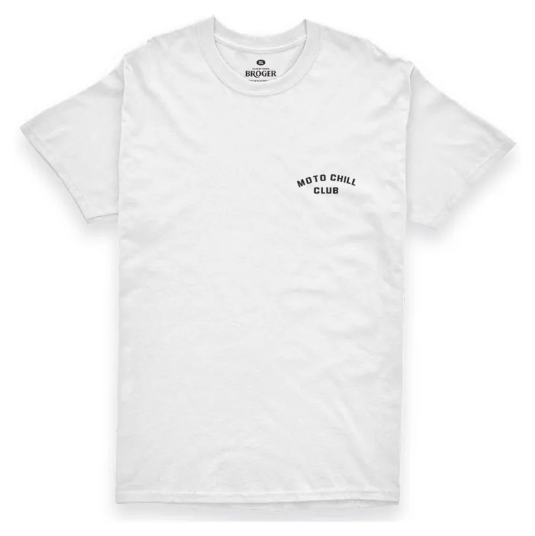 Koszulka T-shirt BROGER RACER WHITE biały