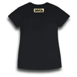 Koszulka T-shirt damska DAVCA LOGO BLACK/GOLD czarny złoty
