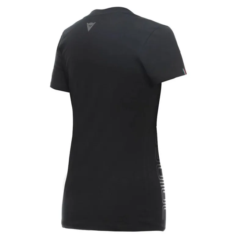 Koszulka T-shirt damski DAINESE ANNIVERSARY LADY BLACK czarny
