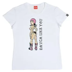 Koszulka T-shirt damski DAVCA LIKE YOU biały