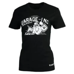Koszulka T-shirt damski SECA GARAGE LADY BLACK czarny biały
