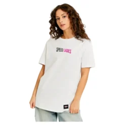 Koszulka T-shirt damski SPEED LADIES WHITE biały różowy