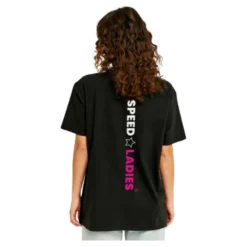 Koszulka T-shirt damski SPEED LADIES BLACK czarny różowy