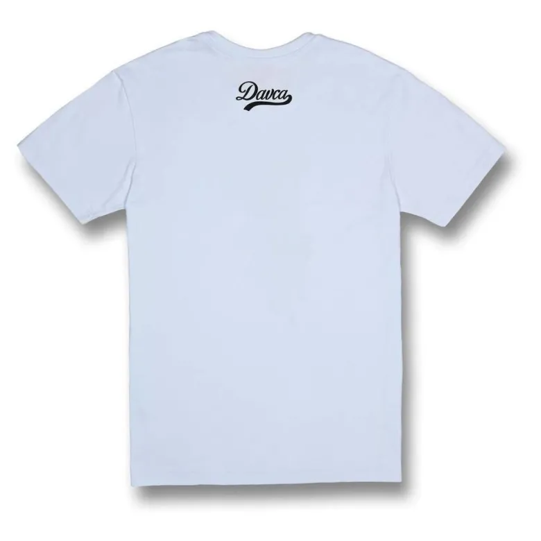 Koszulka T-shirt DAVCA CARDS WHITE biały beżowy zielony