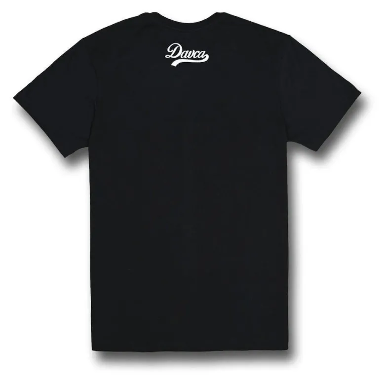 Koszulka T-shirt DAVCA SUICIDAL BEHEVIORS czarny żółty niebieski