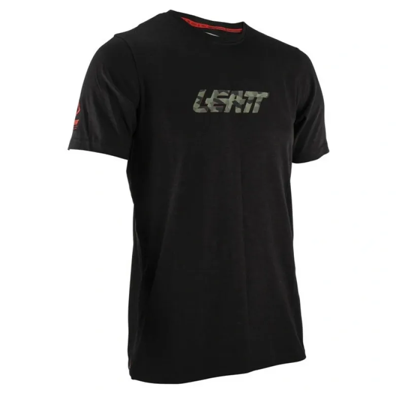 Koszulka T-shirt LEATT BLACK czarny