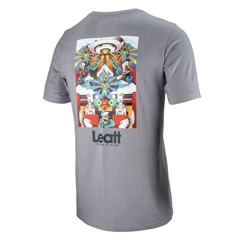 Koszulka T-shirt LEATT CORE TITANIUM szary