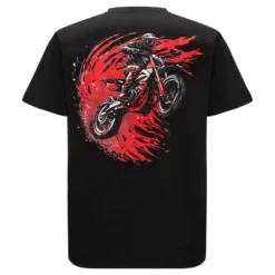 Koszulka T-shirt REBELRUSH MOTO CROSS BLACK czarny