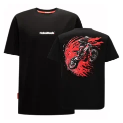 Koszulka T-shirt REBELRUSH MOTO CROSS BLACK czarny