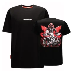 Koszulka T-shirt REBELRUSH MOTO SPORT BLACK czarny