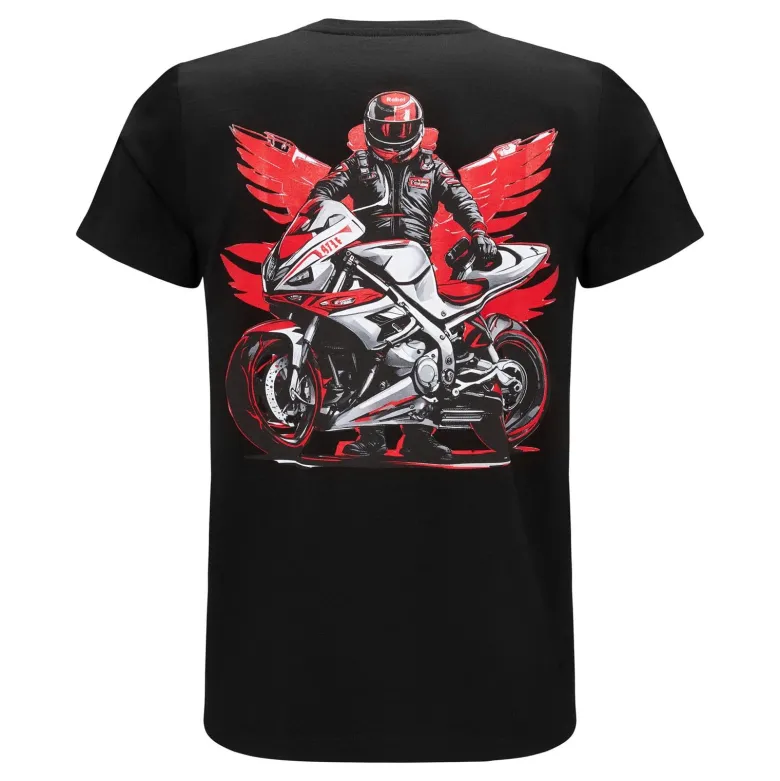 Koszulka T-shirt REBELRUSH MOTO SPORT BLACK czarny