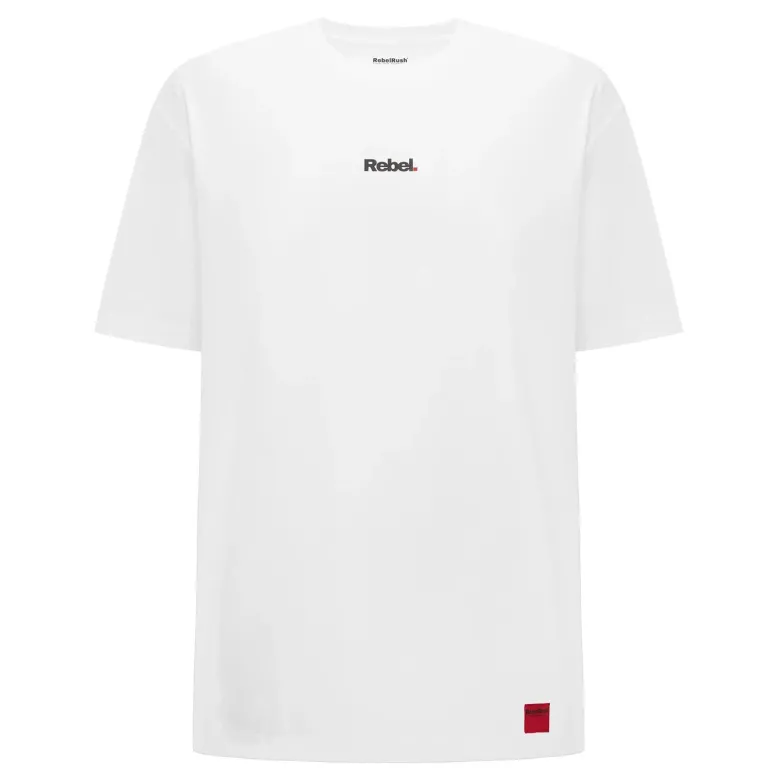 Koszulka T-shirt REBELRUSH REBEL OVERSIZE WHITE biały