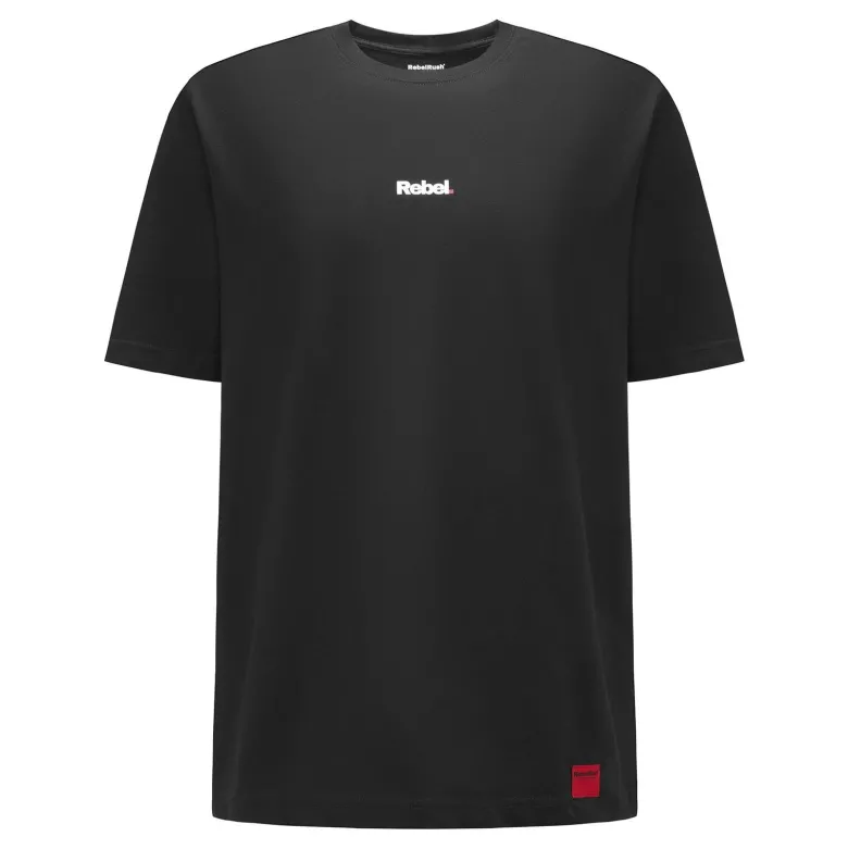 Koszulka T-shirt REBELRUSH REBEL OVERSIZE BLACK czarny