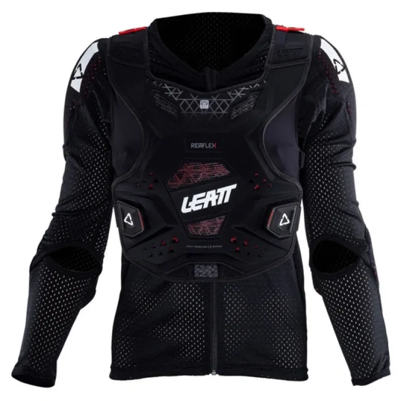 Koszulka z ochraniaczami damska LEATT REAFLEX LADY BLACK czarny