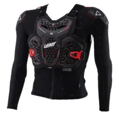 Koszulka z ochraniaczami dziecięca LEATT 4.5 HYBRID JUNIOR BLACK czarny
